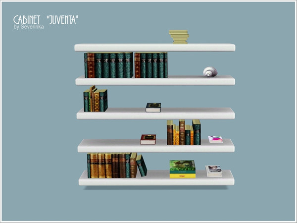 Sims 3 — Bookshelf by Severinka_ — Functional bookshelf with additional slots from a set of furniture 'Cabinet Juventa'