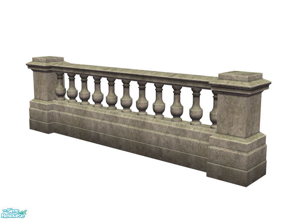 Sims 2 — Rejal Part 1 - Fence by Murano — Stone fence in classic style.