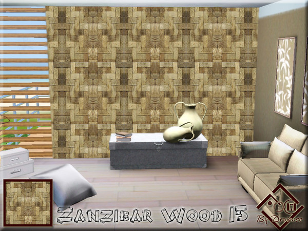 Sims 3 — Zanzibar Wood 15 by Devirose — Ideal for surfaces, walls, furniture and flooring/parquet!Created with EA tools