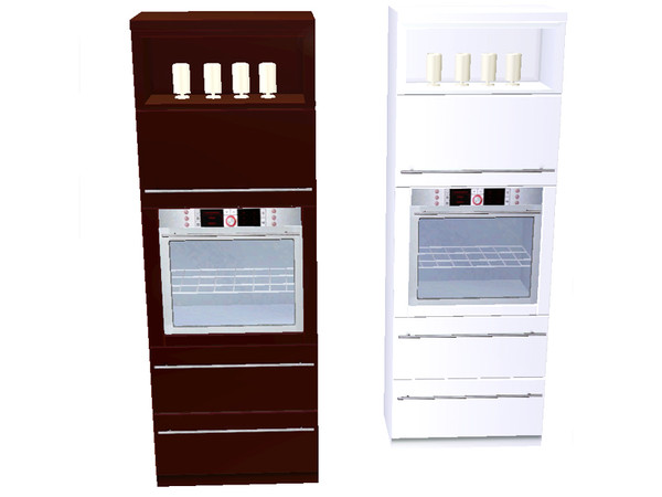 Sims 3 — Ktchen Glamour- Cabinet with Fakeoven by ShinoKCR — Cabinet with fake Oven 1640 Polygons