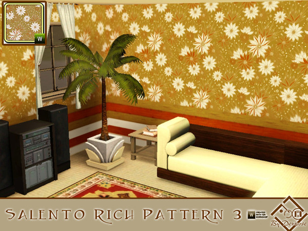 Sims 3 — Salento Rich Pattern 3 by Devirose — Ideal for modern and joyful rooms,or clothes, and in rich shades of brown