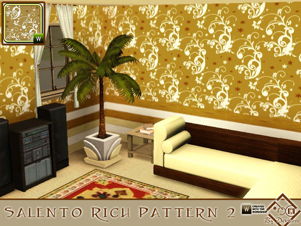 Sims 3 — Salento Rich Pattern 2 by Devirose — Ideal for modern and joyful rooms,or clothes, and in rich shades of brown