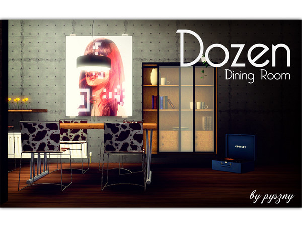 Sims 3 — Dozen Dining Room  by pyszny16 — Professional look of modern design made with unusual precision of detail. Metal