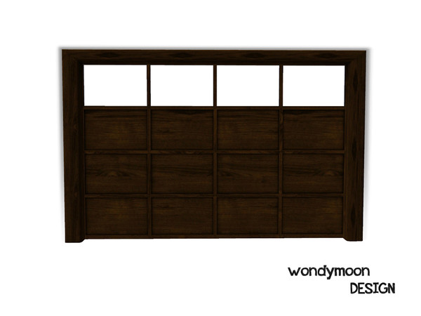 Sims 3 — Garage Door (1 Glass) by wondymoon — - Build Set 4 - More Modern - Garage Door (1 Glass) - wondymoon@TSR -