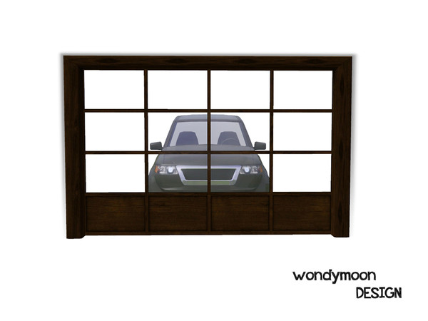 Sims 3 — Garage Door (3 Glass) by wondymoon — - Build Set 4 - More Modern - Garage Door (3 Glass) - wondymoon@TSR -