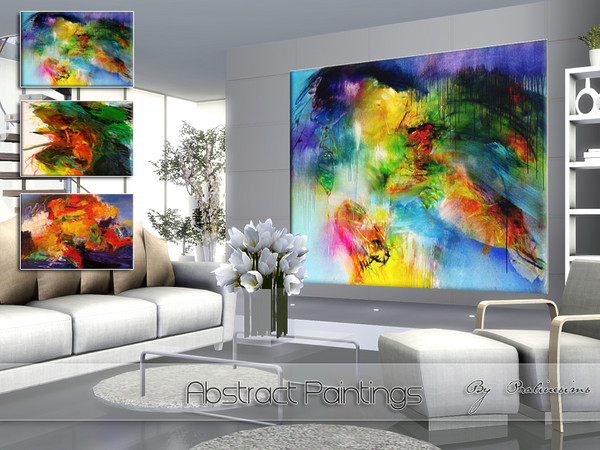 Sims 3 — Abstract Paintings by Pralinesims — By Pralinesims