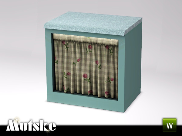 Sims 3 — Flint Kitchen Counter with curtain by Mutske — 