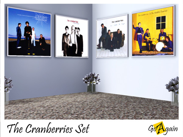 Sims 3 — GoAgain - The Cranberries Set by GoAgain — Who loves ROCK ??? Yeah.. This poster is The Cranberries Band! They