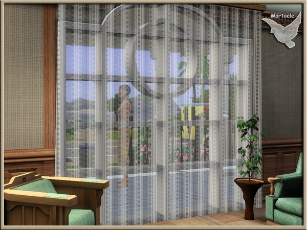 Sims 3 — mt_TransCurtains by martoele — This set consists of 3 transparent curtains: For 1 tile window, 2 tile window and