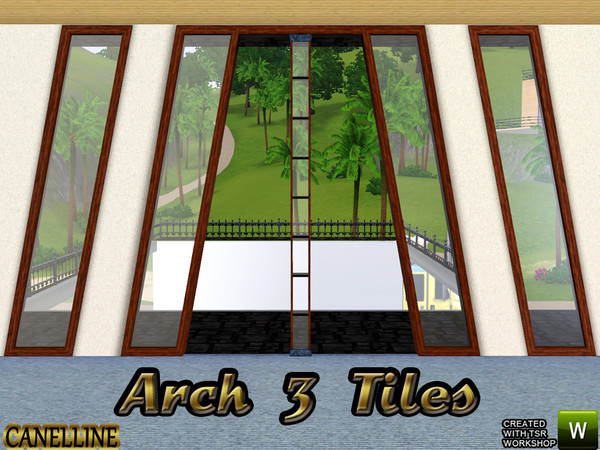 Sims 3 — Oblique Construction Set. Arch 3 Tiles by Canelline — Oblique Construction Set. Arch 3 Tiles