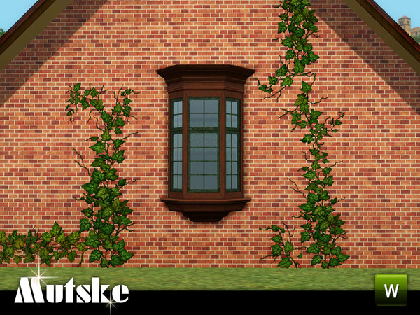 Sims 3 — Window WinDough Small Short with slots 2x1 by Mutske — Add-on for the Windown Bay Oriel Victorian - WinDough