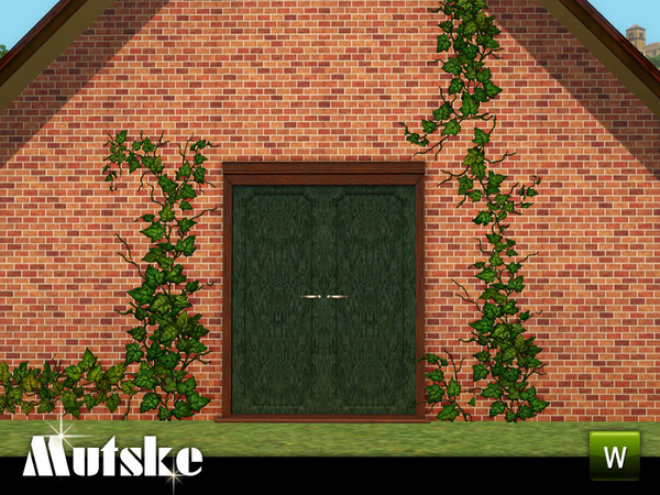 Sims 3 — Door WinDough Privat 2x1 by Mutske — Add-on for the Window Bay Oriel Victorian. 4 Recolorable parts. Made by