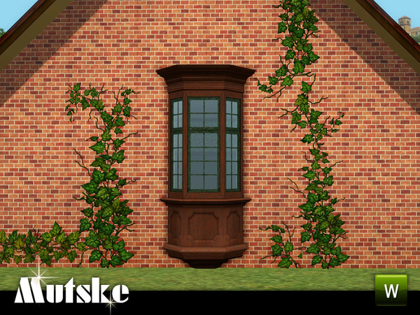 Sims 3 — Window WinDough Small with slots 2x1 by Mutske — Add-on for the Windown Bay Oriel Victorian - WinDough with