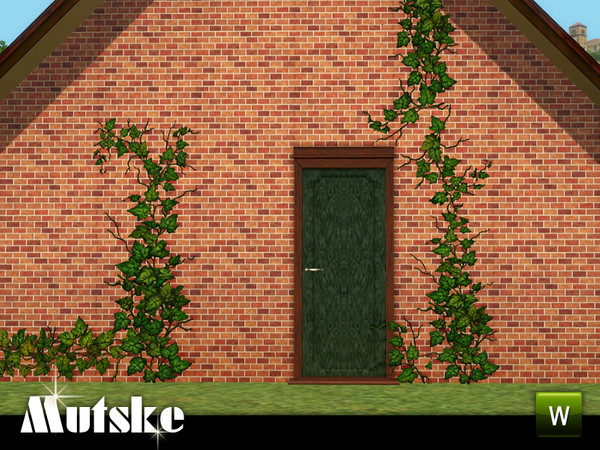 Sims 3 — Door WinDough Privat 1x1 by Mutske — Add-on for the Window Bay Oriel Victorian. 4 Recolorable parts. Made by