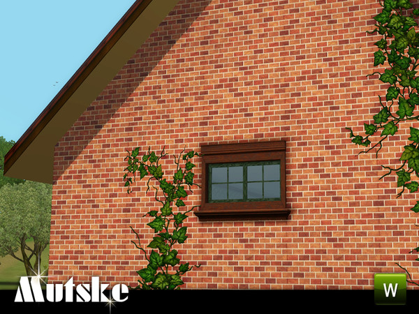 Sims 3 — Window WinDough Privat with slots 1x1 by Mutske — Add-on for the Windown Bay Oriel Victorian - WinDough with