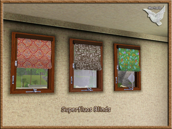 Sims 3 — mt_SuperfluousCurtains by martoele — In my opinion, the superfluous window is a small piece of art. Nice metal