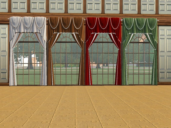 Sims 3 — TieBack Curtains by adonispluto — The tie back curtain is a set of four curtains from the Sims 2 as per a