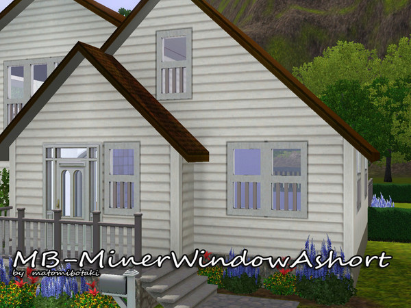 Sims 3 — MB-MinerWindowAshort by matomibotaki — MB-MinerWindowAshort, short version of the MinerWindowA, 1x1 large, new