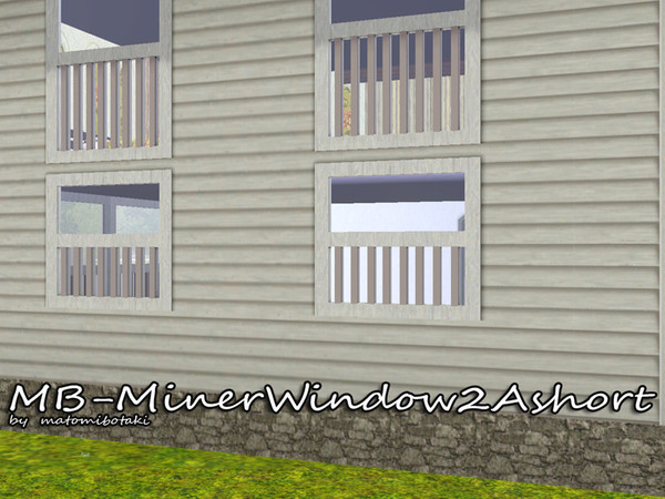 Sims 3 — MB-MinerWindow2Ashort by matomibotaki — MB-MinerWindow2Ashort, shorter version of the MinerWindow2A, 2x2 large,