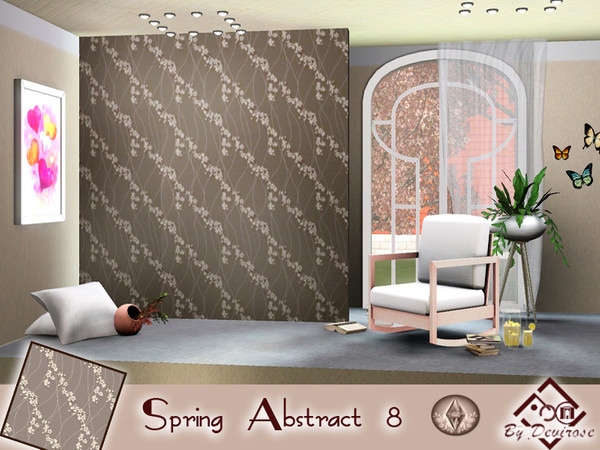Sims 3 — Spring Abstract 8 by Devirose — The triumph of the colors of Spring! Flowers and harmonious lines. Created with