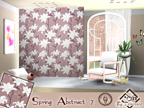 Sims 3 — Spring Abstract 7 by Devirose — The triumph of the colors of Spring! Flowers and harmonious lines. Created with
