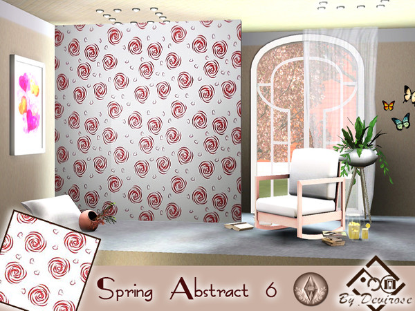 Sims 3 — Spring Abstract 6 by Devirose — The triumph of the colors of Spring! Flowers and harmonious lines. Created with