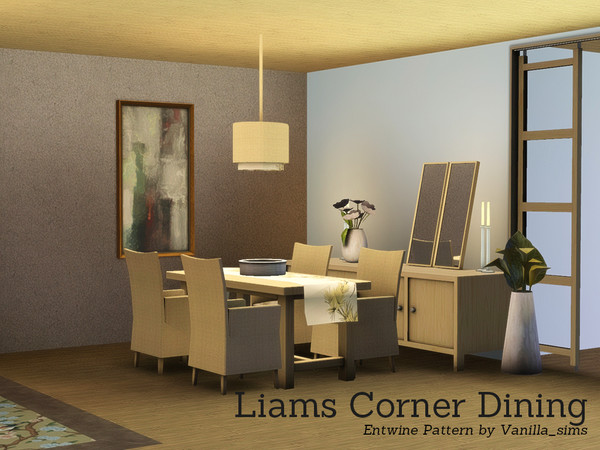 Sims 3 — Liams Corner Dining by Angela — Liams Corner now also as Diningroom. Set contains: Table, Chair, seperate