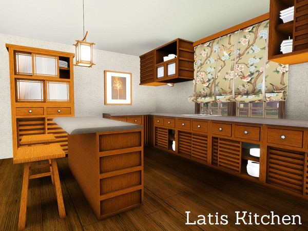 Sims 3 — Latis Kitchen by Angela — The Finale Set for the Latis Series.. The Latis Kitchen. This set contains no