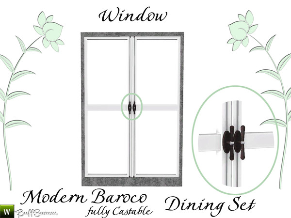 Sims 3 — Modern Baroco Window A by BuffSumm — Part of the Diningroom-Set *Modern Baroco*
