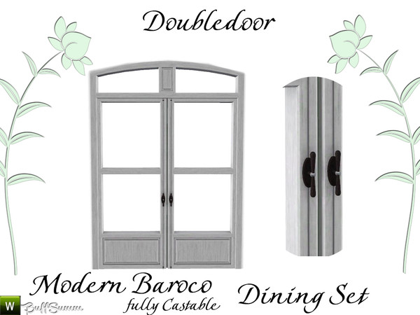 Sims 3 — Modern Barocco Door by BuffSumm — Part of the Diningroom-Set *Modern Baroco*