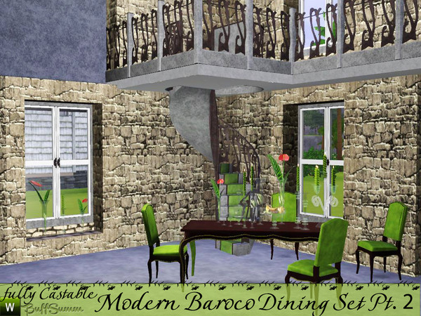 Sims 3 — Modern Baroco Part 2 by BuffSumm — Buildset matching the *Modern Baroco Dining*. You get different kinds of