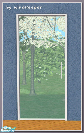 Sims 2 — Diana door 1tile frame diiag by Windkeeper — Diagonal version of Diana door 1tile frame. Requires that file to