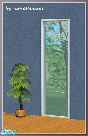 Sims 2 — Diana door 1tile frame by Windkeeper — Linked to Diana main window from Diana Windows - Part 1 for colors and