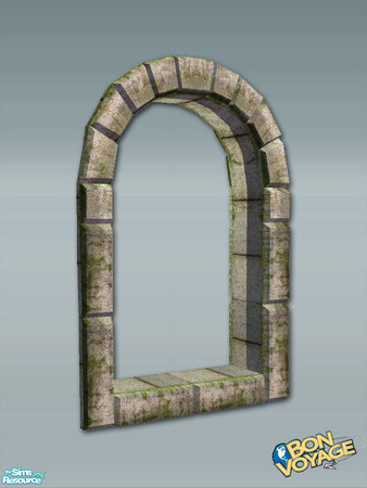 Sims 2 — Maya Build Extras - Single Short Window Diagonal by Shakeshaft — Part of a set of Archways and Arched Windows to