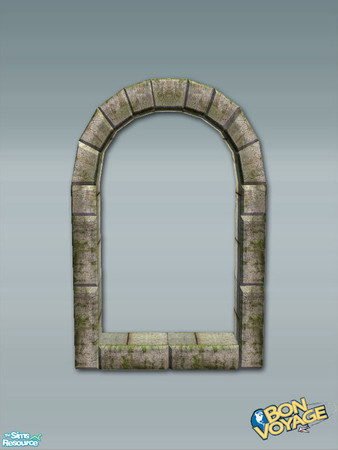 Sims 2 — Maya Build Extras - Single Short Window by Shakeshaft — Part of a set of Archways and Arched Windows to match