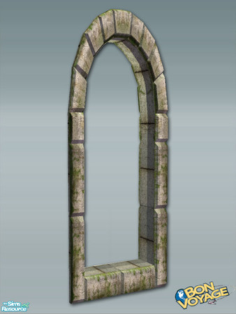 Sims 2 — Maya Build Extras - Single Window Diagonal by Shakeshaft — Part of a set of Archways and Arched Windows to match