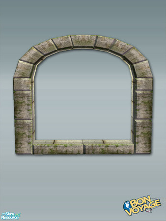Sims 2 — Maya Build Extras - Double Short Window by Shakeshaft — Part of a set of Archways and Arched Windows to match