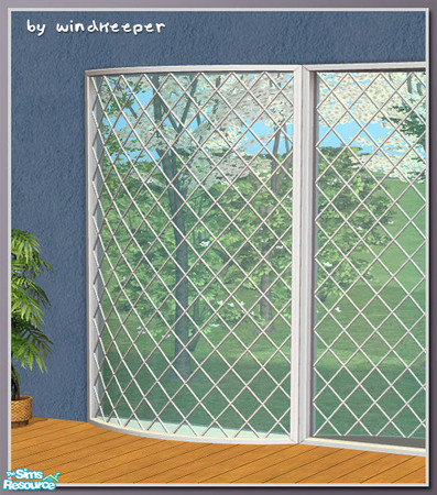 Sims 2 — Diana window curved by Windkeeper — Diana 2tile curved window. Linked to Diana main window from Diana Windows -