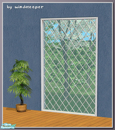 Sims 2 — Diana window 2tile mesh by Windkeeper — Linked to Diana main window from Diana Windows - Part 1 for colors and