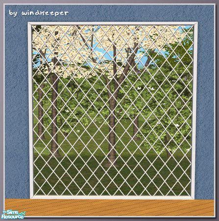 Sims 2 — Diana window 2tile no glass diag by Windkeeper — Diagonal version of Diana window 2tile no glass. Requies that