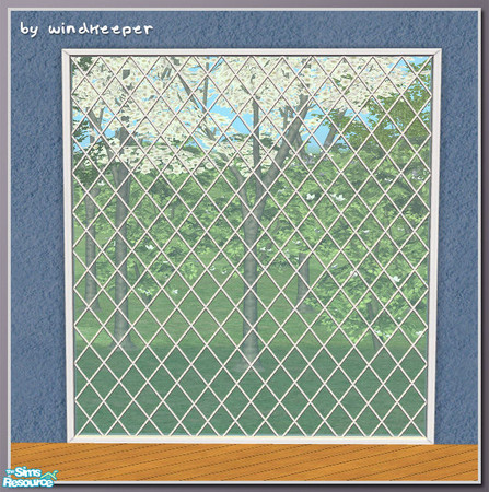 Sims 2 — Diana window 2tile mesh diag by Windkeeper — Diagonal version of Diana window 2tile mesh. Requires that file to