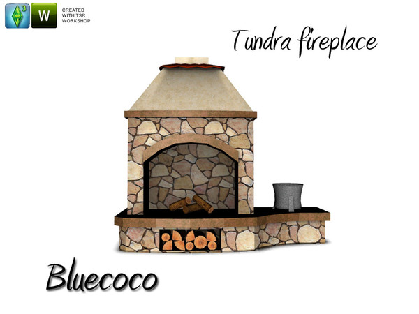 Sims 3 — Tundra fireplace by bluecoco2 — Created by Bluecoco for sims3 - new mesh