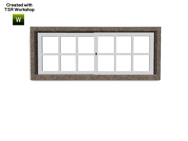 Sims 3 — Aline Window Privat 2x1 by Trustime — Recolorable window from Aline build set. By Trustime