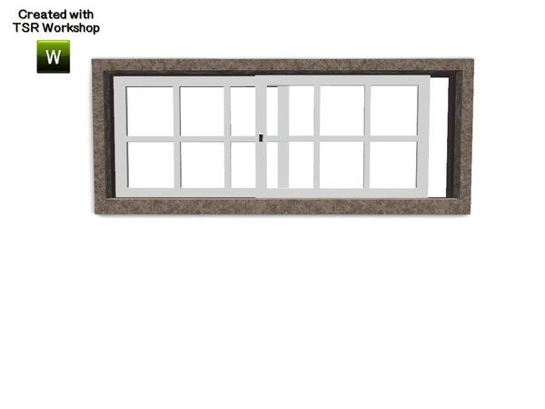 Sims 3 — Aline Window Privat Opened 2x1 by Trustime — Recolorable window from Aline build set. By Trustime