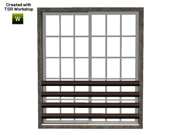 Sims 3 — Aline Window Tall 2x1 v1 by Trustime — Recolorable window from Aline build set. By Trustime