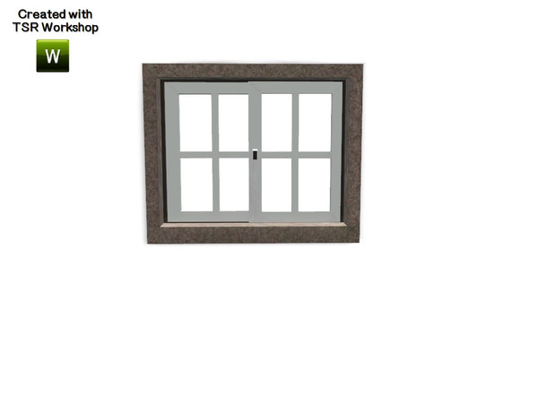 Sims 3 — Aline Window Privat Single 2x1 by Trustime — Recolorable window from Aline build set. By Trustime