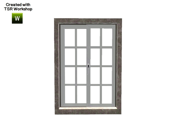 Sims 3 — Aline Window Middle 1x1 by Trustime — Recolorable window from Aline build set. By Trustime
