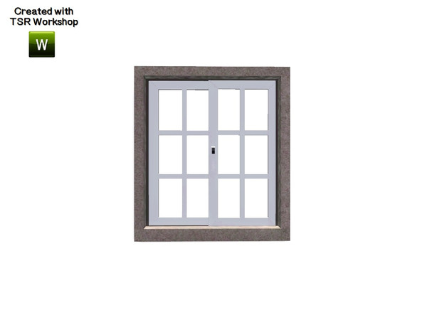 Sims 3 — Aline Window Counter 2x1 by Trustime — Recolorable window from Aline build set. By Trustime