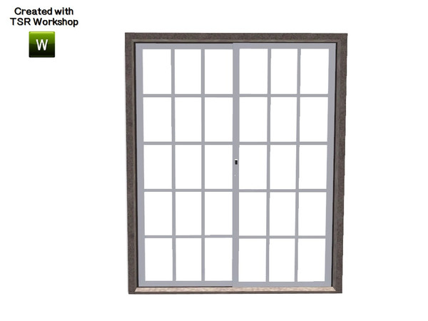 Sims 3 — Aline Sliding Door 2x1 by Trustime — Recolorable sliding door from Aline build set. By Trustime