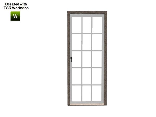 Sims 3 — Aline Door 1x1 by Trustime — Recolorable door from Aline build set. By Trustime
